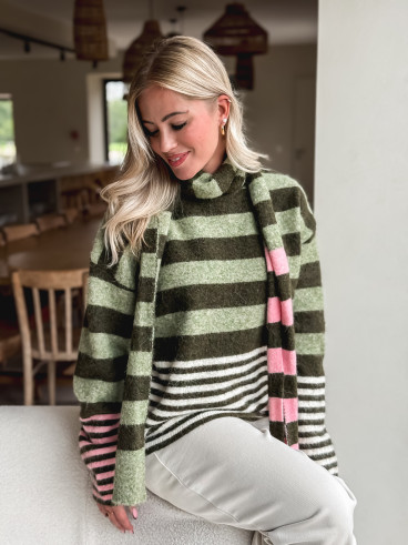 Pull Soléanie - Kaki