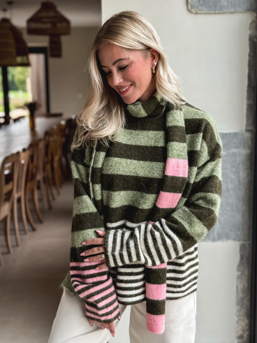 Pull Soléanie - Kaki