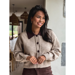 Gilet Mayka - Taupe