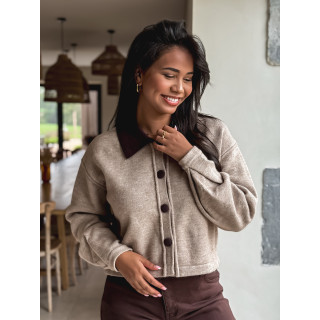 Gilet Mayka - Taupe
