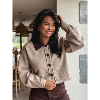 Gilet Mayka - Taupe