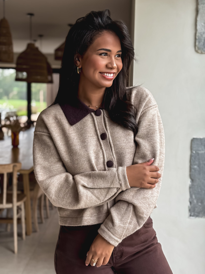 Gilet Mayka - Taupe