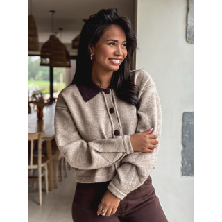Gilet Mayka - Taupe
