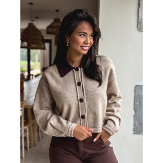 Gilet Mayka - Taupe