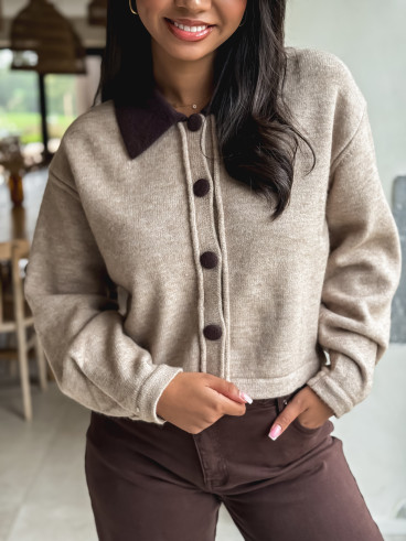 Gilet Mayka - Taupe