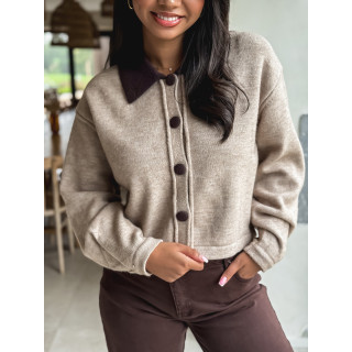 Gilet Mayka - Taupe