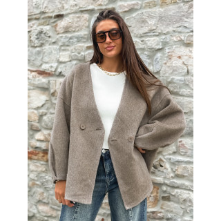 Manteau Alanaé - Taupe