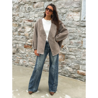 Manteau Alanaé - Taupe