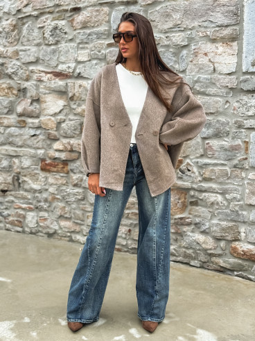 Manteau Alanaé - Taupe