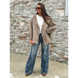 Manteau Alanaé - Taupe