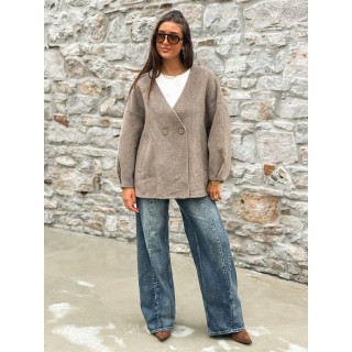 Manteau Alanaé - Taupe
