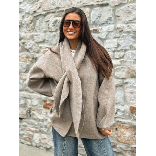 Manteau Alanaé - Taupe
