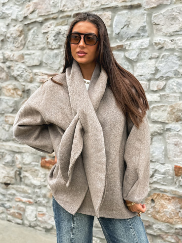 Manteau Alanaé - Taupe