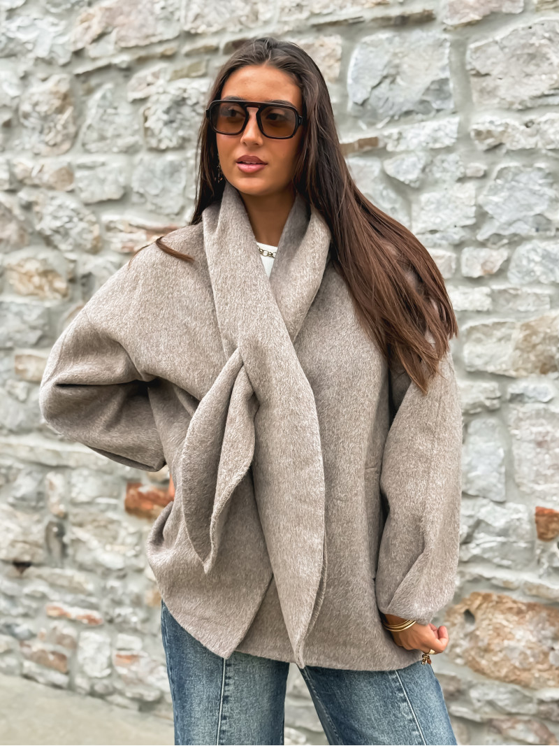 Manteau Alanaé - Taupe