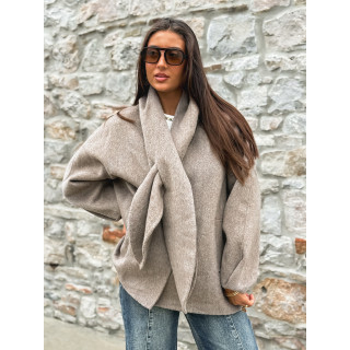 Manteau Alanaé - Taupe