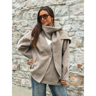 Manteau Alanaé - Taupe