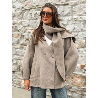 Manteau Alanaé - Taupe
