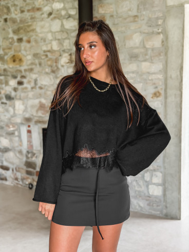 Pull Milanya - Noir Pull Milanya - Noir