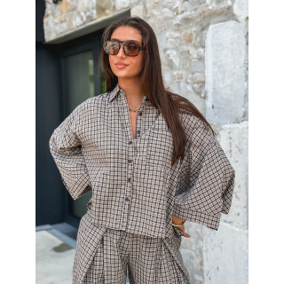 Chemise à carreaux Elinor - Chocolat