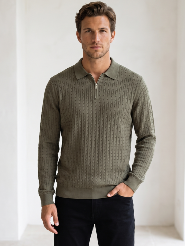 Pull Léonard - Kaki