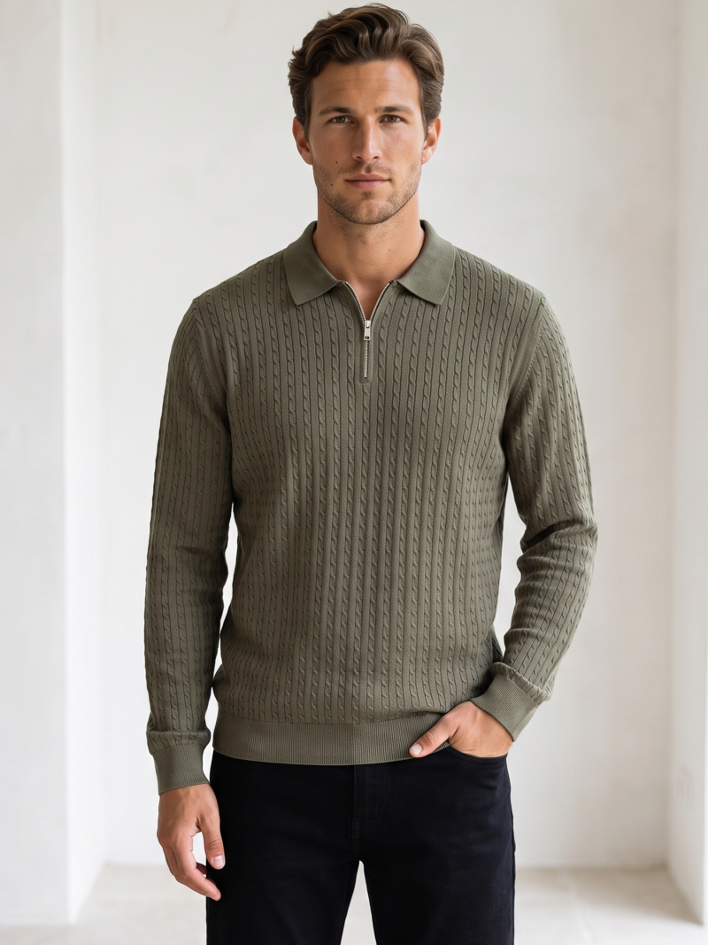Pull Léonard - Kaki Pull Léonard - Kaki