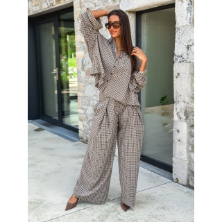 Chemise à carreaux Elinor - Chocolat