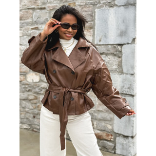 Veste en simili cuir Keren - Camel