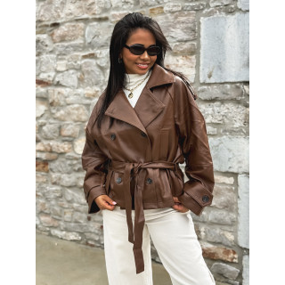 Veste en simili cuir Keren - Camel
