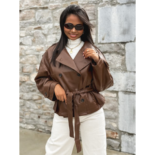Veste en simili cuir Keren - Camel
