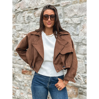 Veste en suédine Tylia - Marron