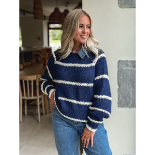 Pull Karolane - Marine/Ecru