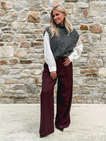 Pull sans manches Silia - Gris foncé