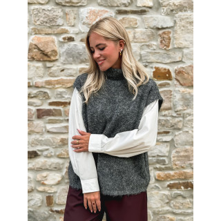 Pull sans manches Silia - Gris foncé