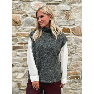 Pull sans manches Silia - Gris foncé