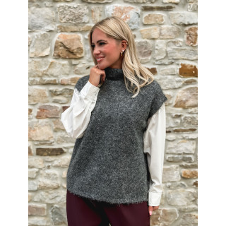 Pull sans manches Silia - Gris foncé