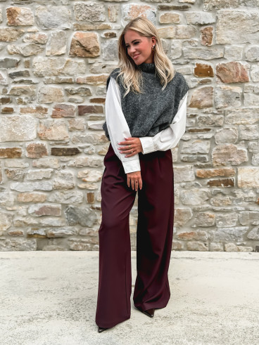 Pantalon Elowen - Bordeaux