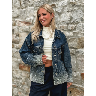 Veste à strass Danaé - Bleu