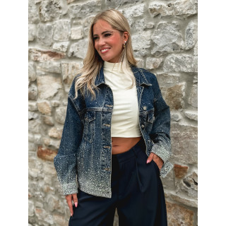 Veste à strass Danaé - Bleu
