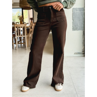 Jeans Anna - Chocolat noir