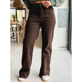 Jeans Anna - Chocolat noir