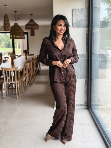 Pantalon Kyana - Chocolat