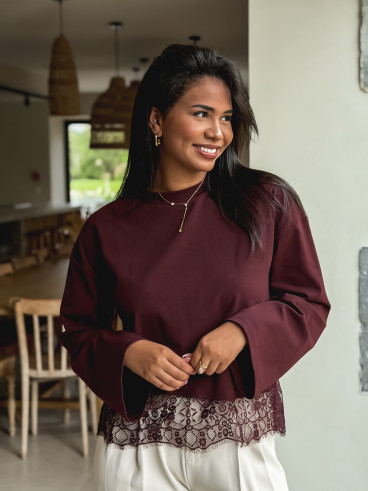 Blouse Lucy - Bordeaux