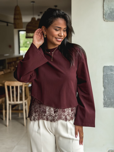 Blouse Lucy - Bordeaux