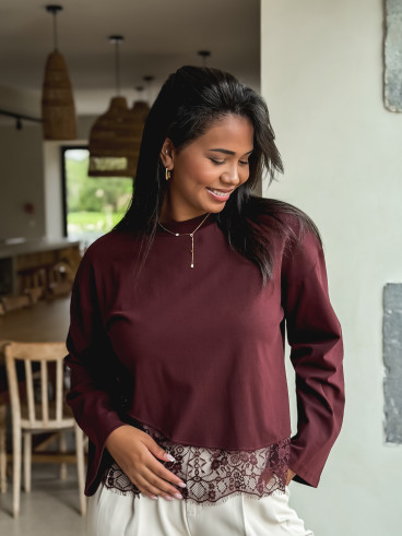 Blouse Lucy - Bordeaux