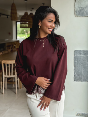 Blouse Lucy - Bordeaux