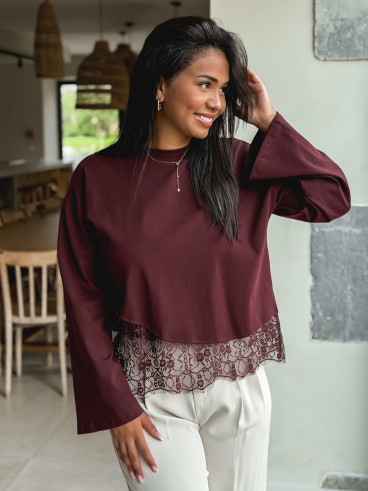 Blouse Lucy - Bordeaux