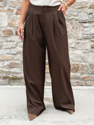 Pantalon Maëline - Chocolat Pantalon Maëline - Chocolat