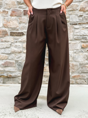 Pantalon Maëline - Chocolat Pantalon Maëline - Chocolat