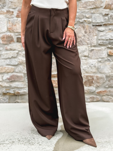 Pantalon Maëline - Chocolat Pantalon Maëline - Chocolat