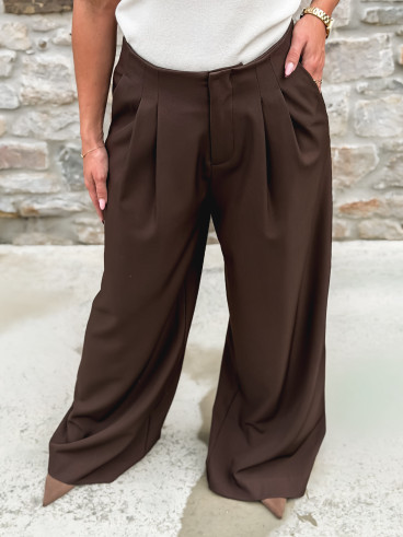 Pantalon Maëline - Chocolat Pantalon Maëline - Chocolat